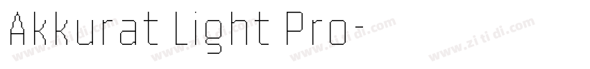 Akkurat Light Pro字体转换